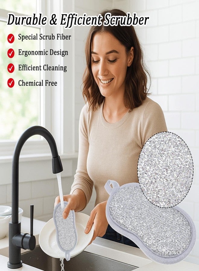mekueeex 30 Pack Multi Purpose Scrub Sponges Non Scratch Microfiber Sponge Cleaning Dish Scrubber Reusable Dish Sponges for Washing Dishes Along with Heavy Duty Scouring Power - Image 5
